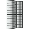 vidaXL Kamerscherm inklapbaar 3 panelen Japanse stijl 120x170 cm zwart