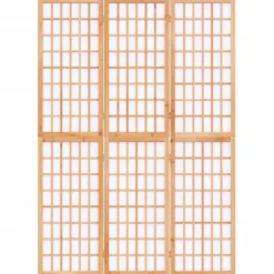 vidaXL Kamerscherm inklapbaar 3 panelen Japanse stijl 120x170 cm