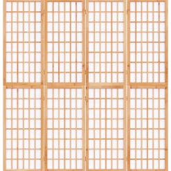 vidaXL Kamerscherm inklapbaar 4 panelen Japanse stijl 160x170 cm