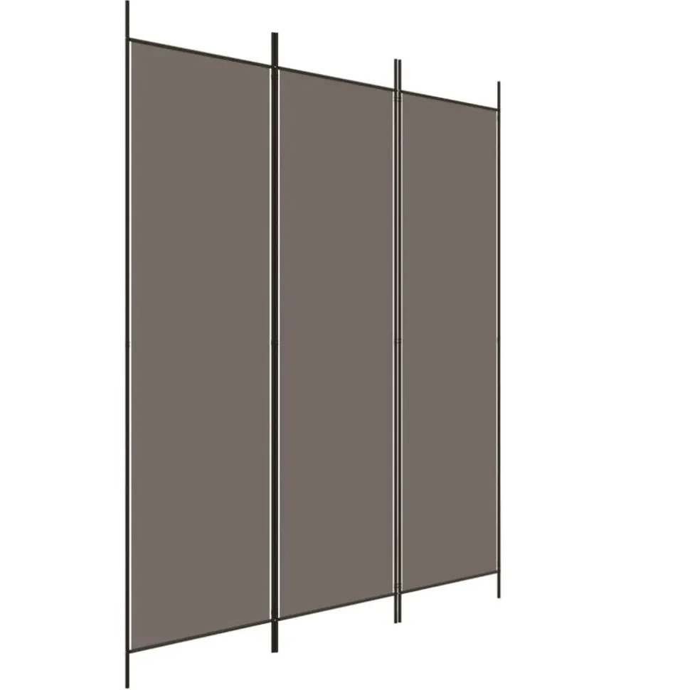 vidaXL Kamerscherm met 3 panelen 150x220 cm stof antracietkleurig