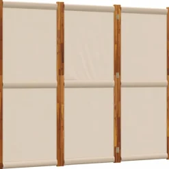 vidaXL Kamerscherm met 3 panelen 210x180 cm taupe