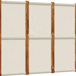 vidaXL Kamerscherm met 3 panelen 210x180 cm lichtgrijs
