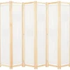 vidaXL Kamerscherm met 6 panelen 240x170x4 cm stof crème