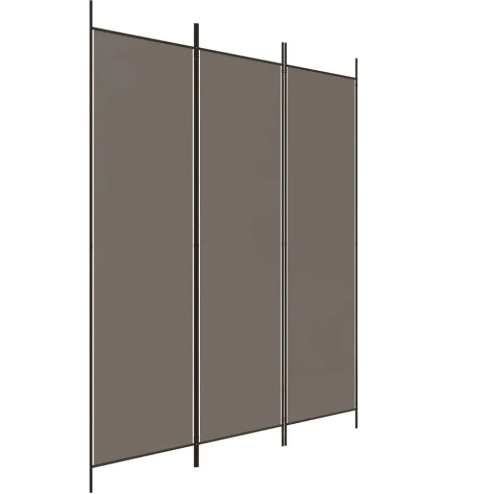 vidaXL Kamerscherm met 3 panelen 150x200 cm stof antracietkleurig