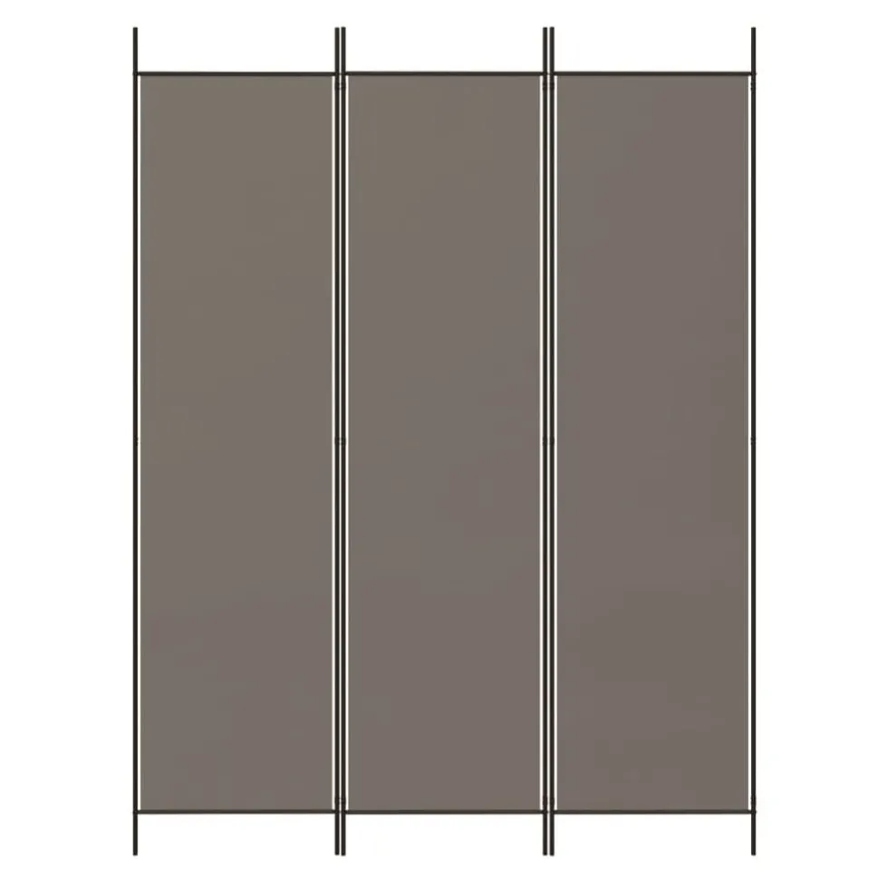 vidaXL Kamerscherm met 3 panelen 150x200 cm stof antracietkleurig