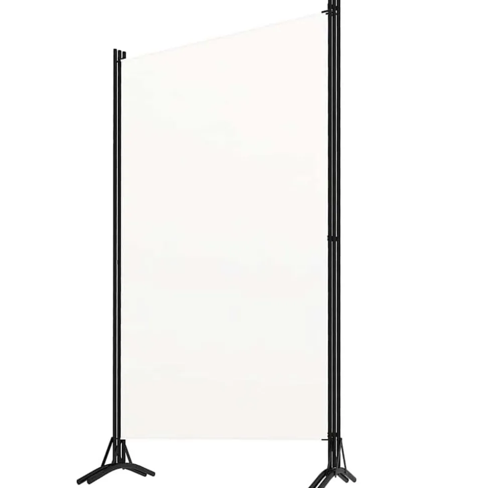 vidaXL Kamerscherm met 3 panelen 260x180 cm stof wit