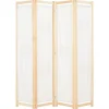 vidaXL Kamerscherm met 4 panelen 160x170x4 cm stof crème