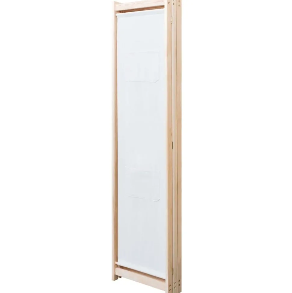 vidaXL Kamerscherm met 3 panelen 120x170x4 cm stof crème
