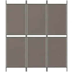 vidaXL Kamerscherm met 3 panelen 150x180 cm stof antracietkleurig