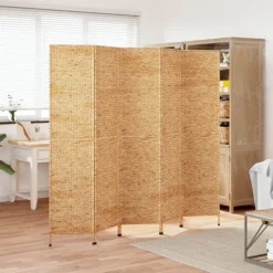 vidaXL Kamerscherm met 5 panelen 205x180 cm waterhyacint