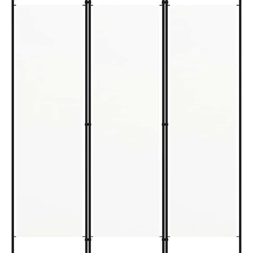 vidaXL Kamerscherm met 3 panelen 150x180 cm wit