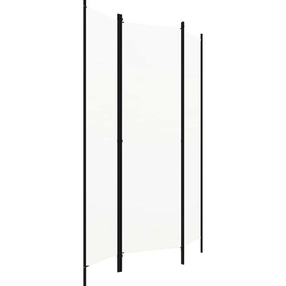 vidaXL Kamerscherm met 3 panelen 150x180 cm wit