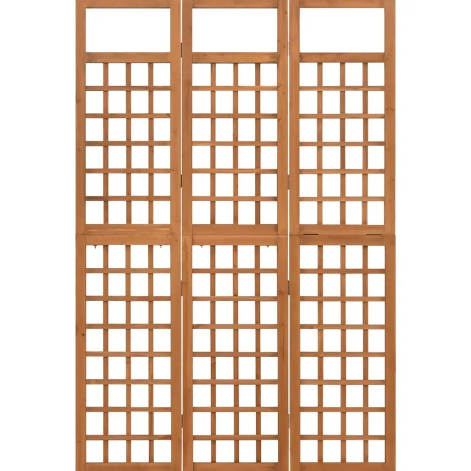 vidaXL Kamerscherm/trellis met 3 panelen 121x180,5 cm vurenhout