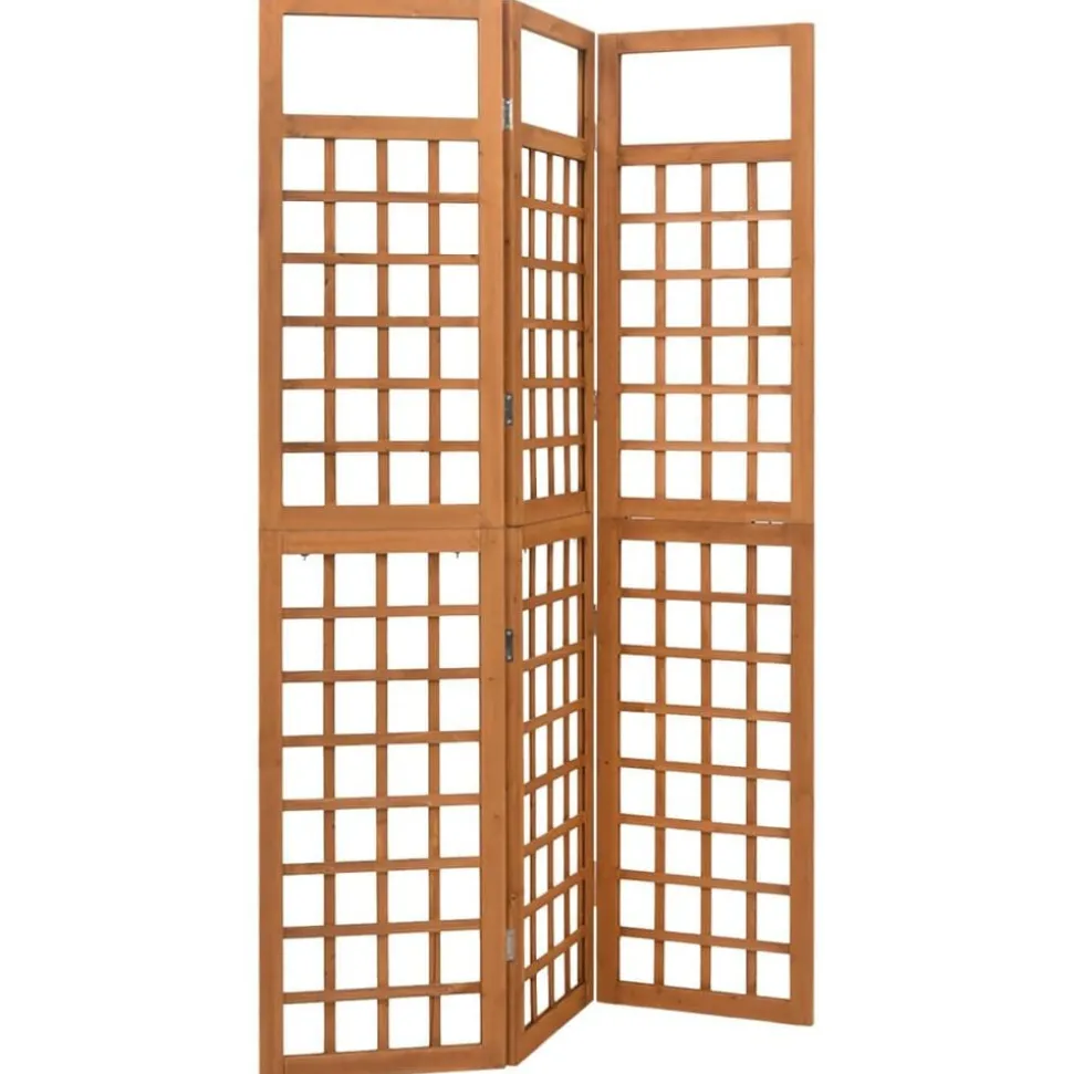 vidaXL Kamerscherm/trellis met 3 panelen 121x180,5 cm vurenhout
