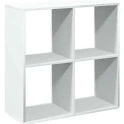 vidaXL Kamerverdeler Boekenkast Wit 69,5x29x69,5 cm Bewerkt Hout