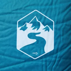 vidaXL Kampeermatras met kussen zelfopblazend 1-persoons turquoise