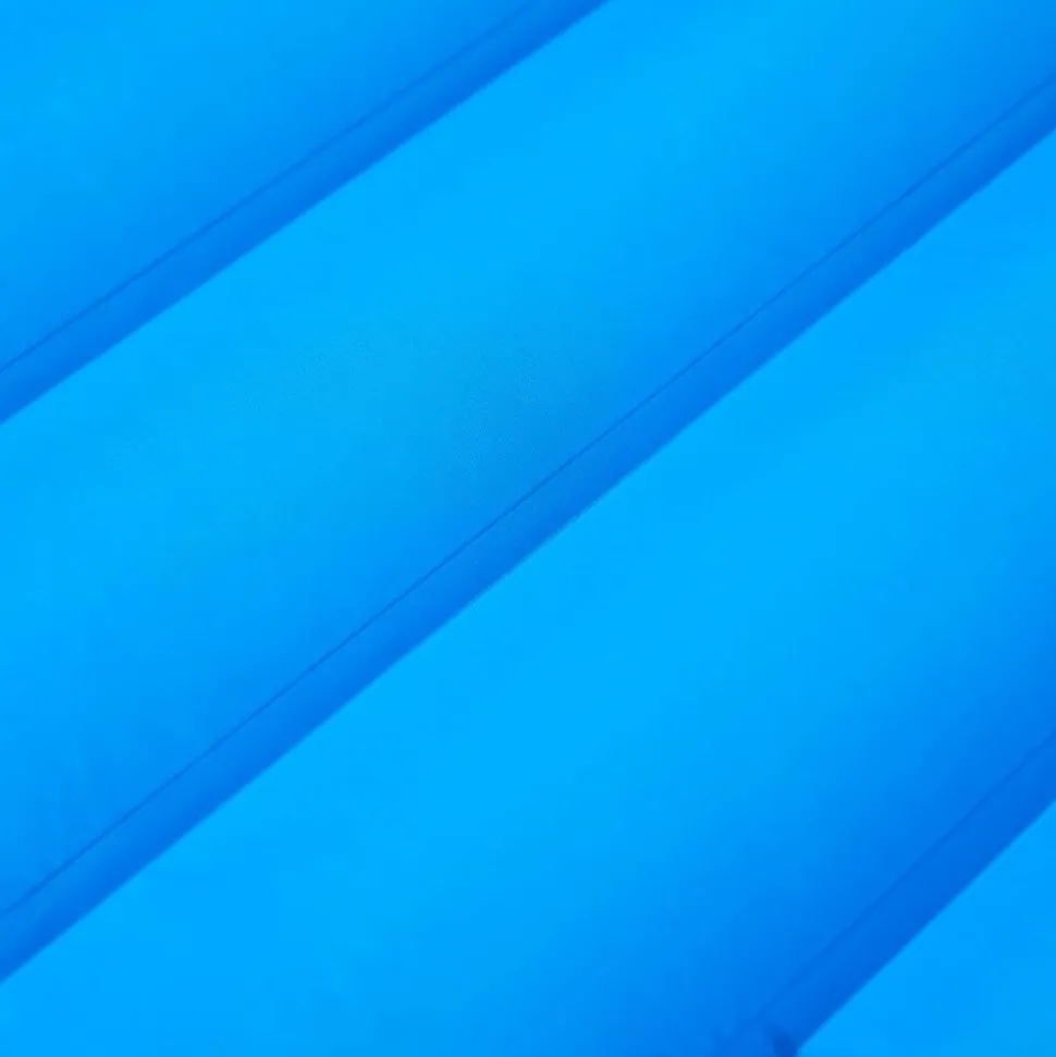 vidaXL Kampeermatras met kussen zelfopblazend 1-persoons blauw