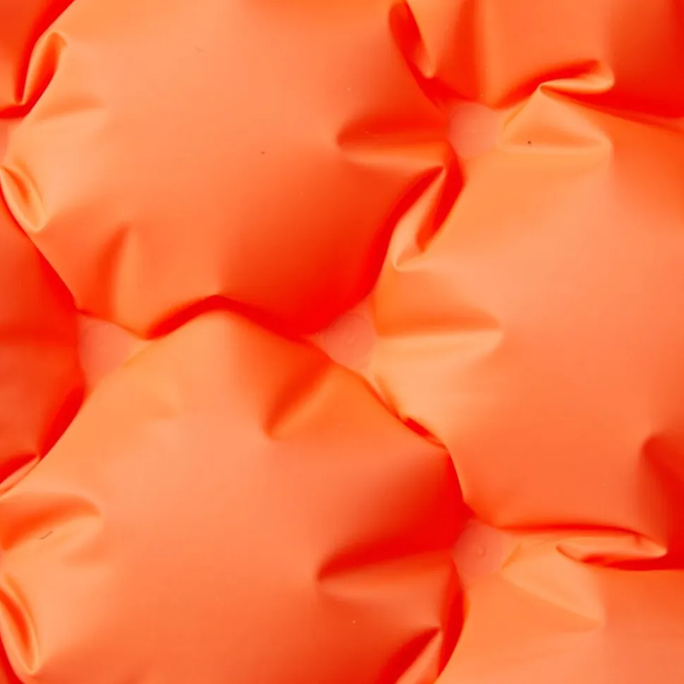 vidaXL Kampeermatras met kussens zelfopblazend 2-persoons oranje