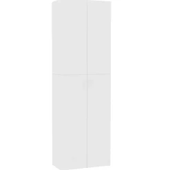 vidaXL Kantoorkast 60x32x190 cm bewerkt hout wit