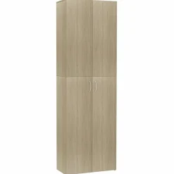 vidaXL Kantoorkast 60x32x190 cm bewerkt hout sonoma eikenkleurig