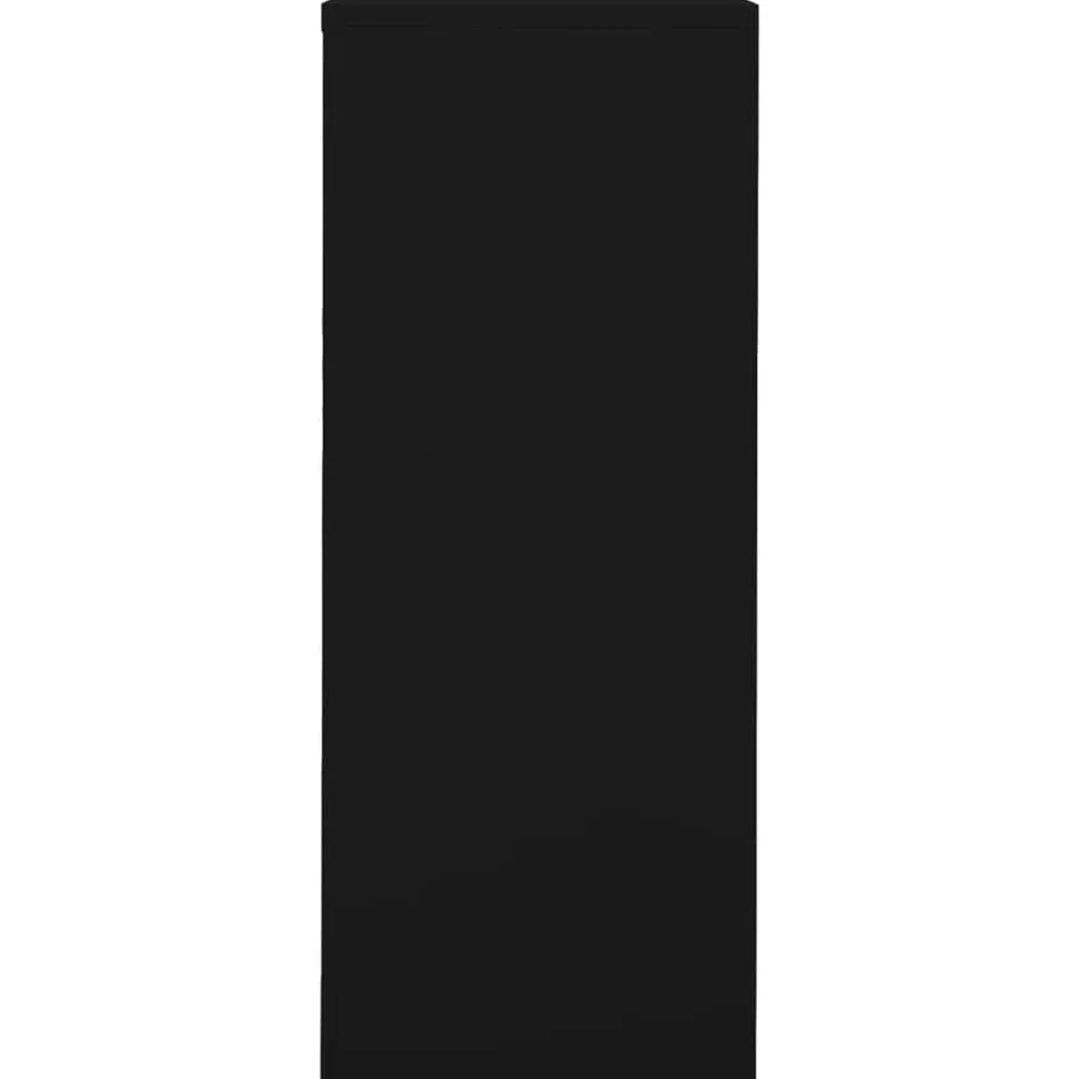 vidaXL Kantoorkast 90x40x102 cm staal zwart
