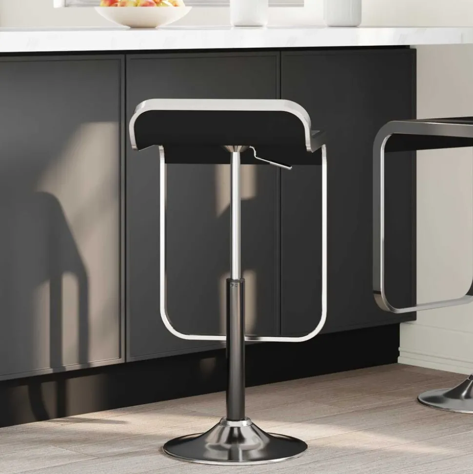 vidaXL Kantoorstoel gascilinder Zwart 505-720 mm IJzer