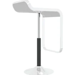 vidaXL Kantoorstoel gascilinder Zwart 505-720 mm IJzer
