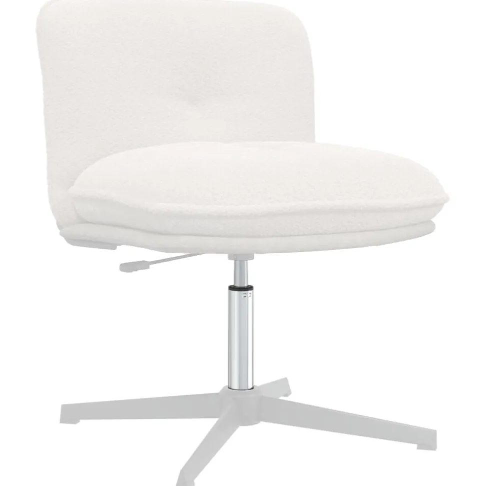 vidaXL Kantoorstoel gascilinder Chroom 318-473 mm IJzer