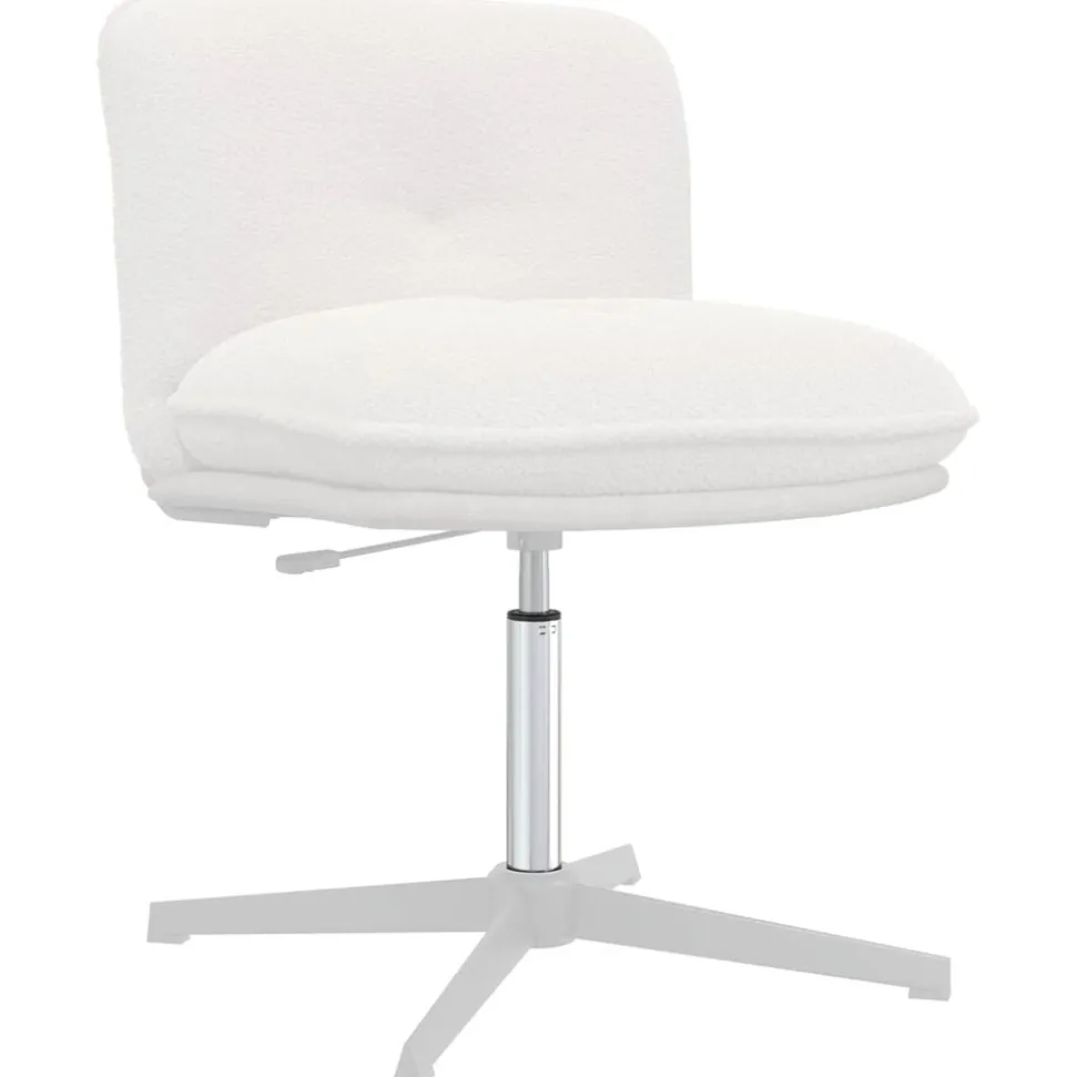 vidaXL Kantoorstoel gascilinder Chroom 355-540 mm IJzer