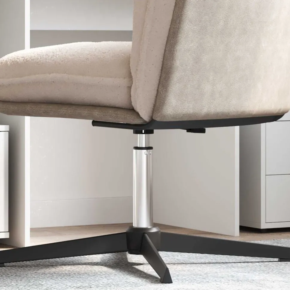 vidaXL Kantoorstoel gascilinder Chroom 307-447 mm IJzer