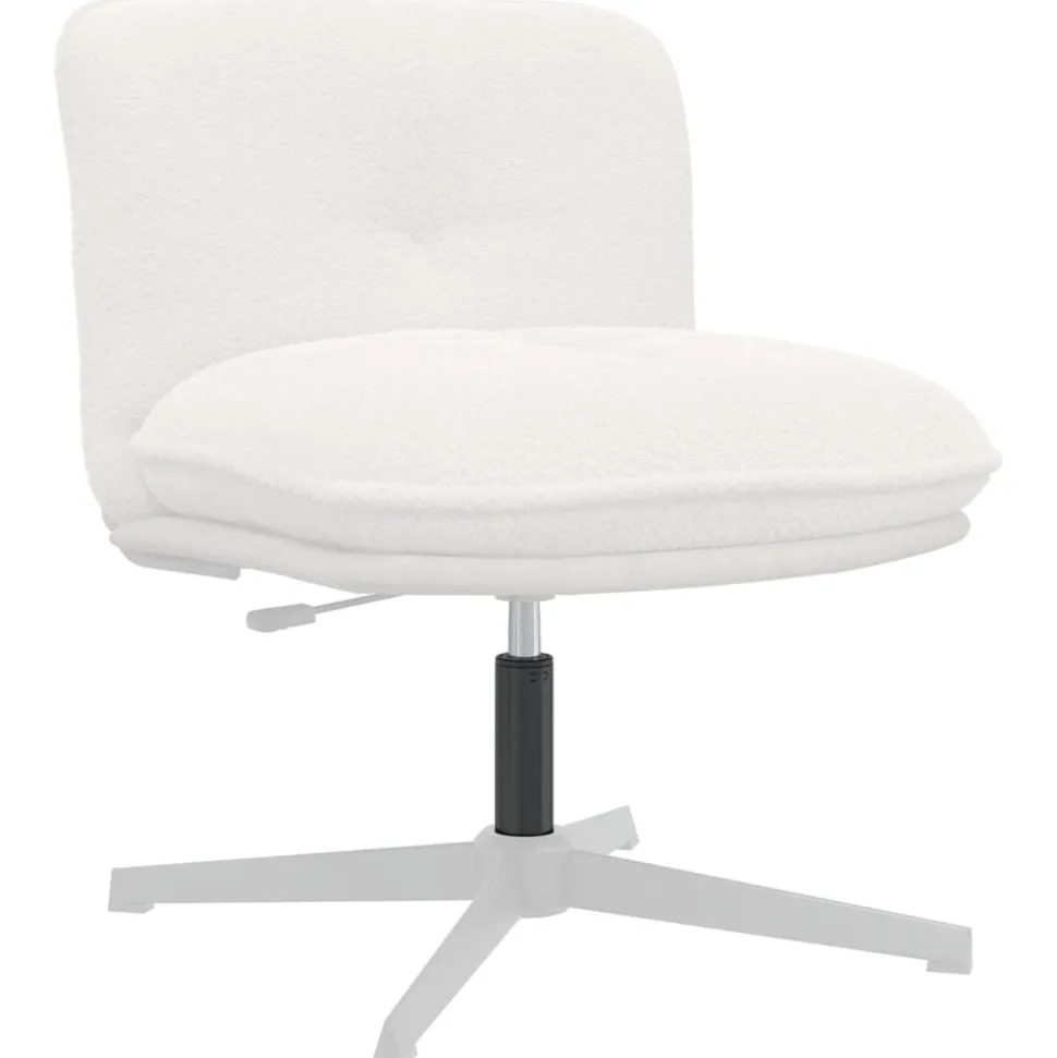 vidaXL Kantoorstoel gascilinder Zwart 261-351 mm IJzer