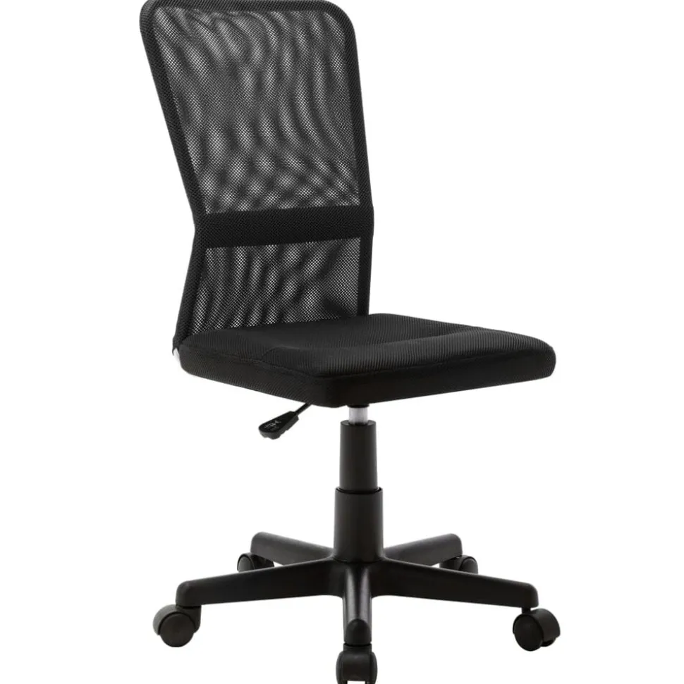 vidaXL Kantoorstoel 44x52x100 cm mesh stof zwart
