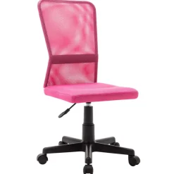 vidaXL Kantoorstoel 44x52x100 cm mesh stof roze