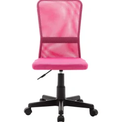 vidaXL Kantoorstoel 44x52x100 cm mesh stof roze