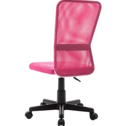 vidaXL Kantoorstoel 44x52x100 cm mesh stof roze