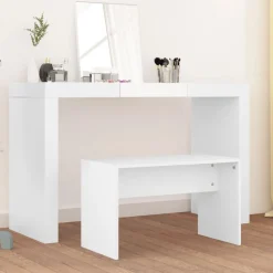 vidaXL Kaptafelkruk 70x35x45 cm bewerkt hout wit