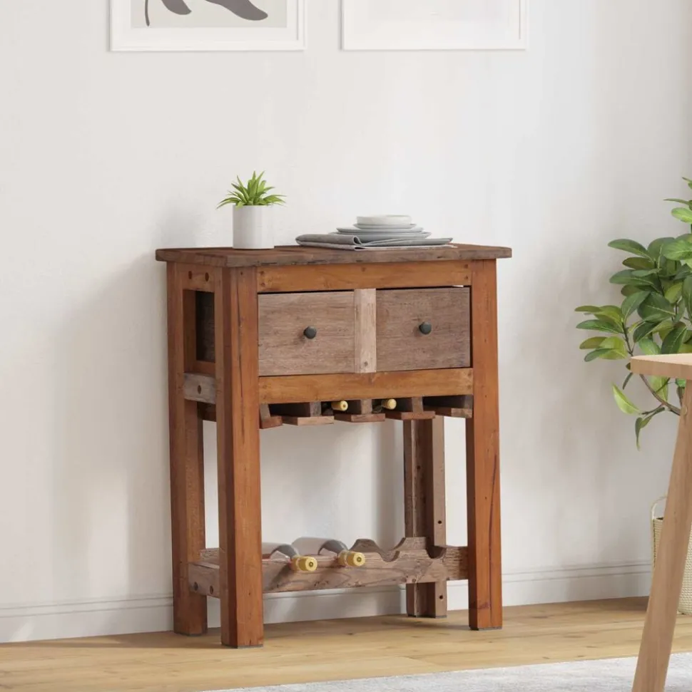 vidaXL Kast Bruin 60 x 30 x 70 cm Massief Gerecycled Hout