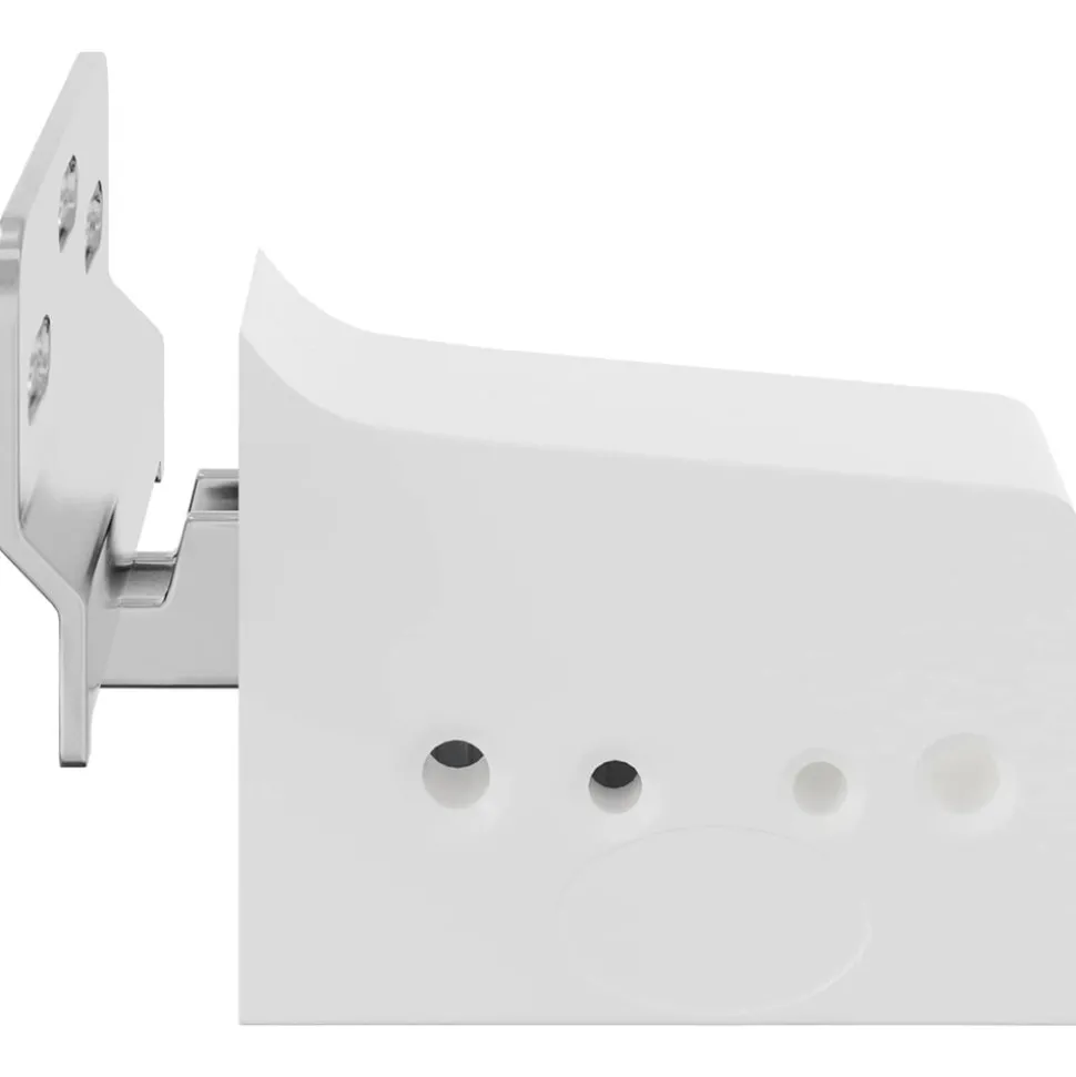 vidaXL Kast Hangbeugel 2 pcs Wit 70 x 48 x 19 mm Ijzer en Plastic