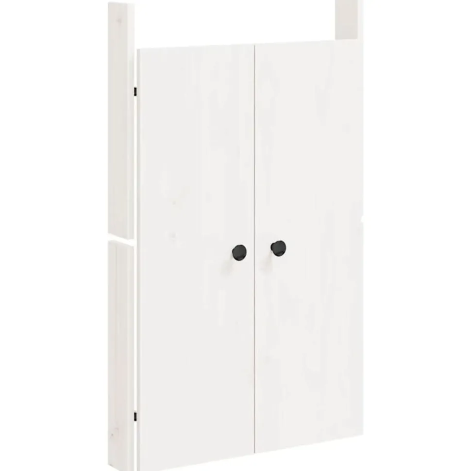 vidaXL Kastdeurtjes voor buitenkeuken MEPPEL 50x9x82 cm grenenhout wit