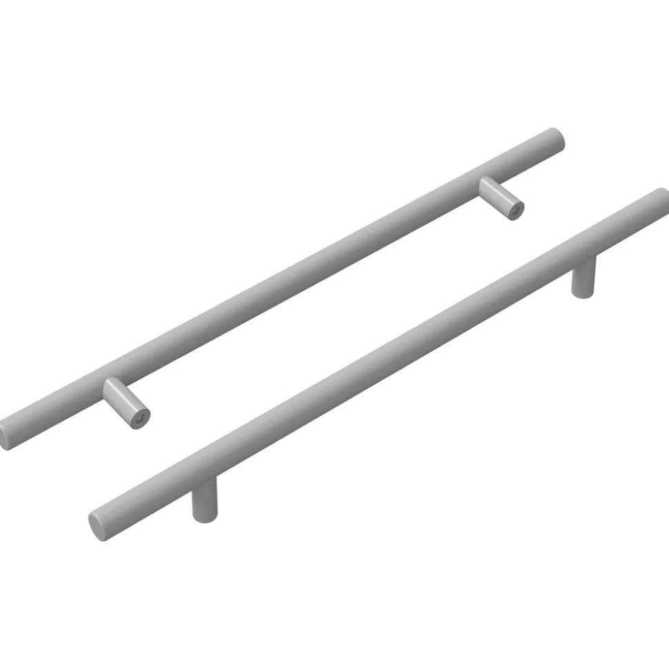 vidaXL Kasthandgreep 2 pcs Zilver 300 mm Roestvrij staal