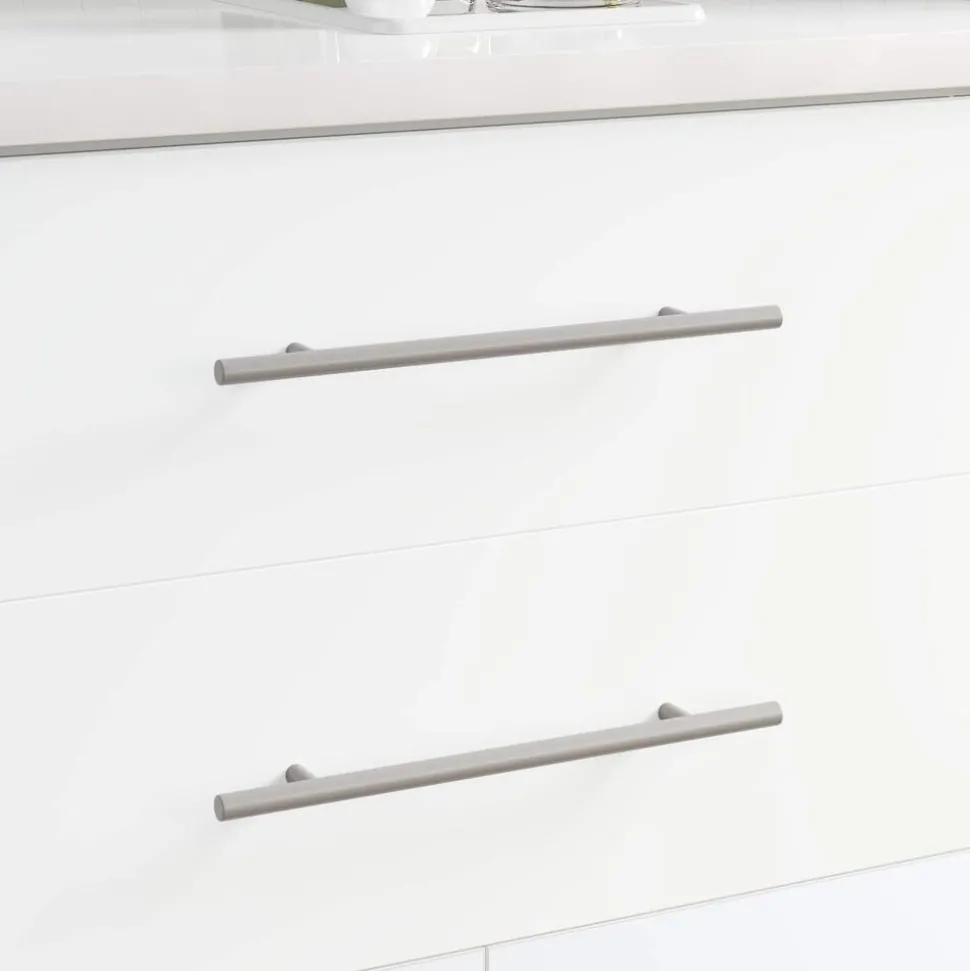 vidaXL Kasthandgreep 2 pcs Zilver 300 mm Roestvrij staal