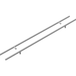 vidaXL Kasthandgreep 2 pcs Zilver 700mm Roestvrij staal