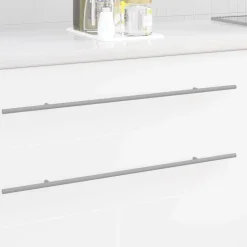 vidaXL Kasthandgreep 2 pcs Zilver 700mm Roestvrij staal