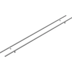vidaXL Kasthandgreep 2 pcs Zilver 900 mm Roestvrij staal