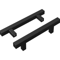 vidaXL Kasthandgreep 2 pcs Zwart 150 x 12,3 x 35,2 mm Roestvrij staal