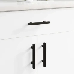 vidaXL Kasthandgreep 2 pcs Zwart 150 x 12,3 x 35,2 mm Roestvrij staal