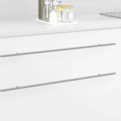 vidaXL Kasthandgreep 2 pcs Zilver 800 mm Roestvrij staal