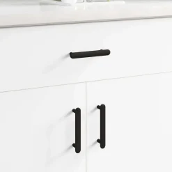 vidaXL Kasthandgreep 2 pcs Zwart 121 x 16.6 x 28.3 mm IJzer