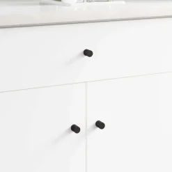 vidaXL Kastknoppen 2 pcs Zwart M4 x 12 mm IJzer