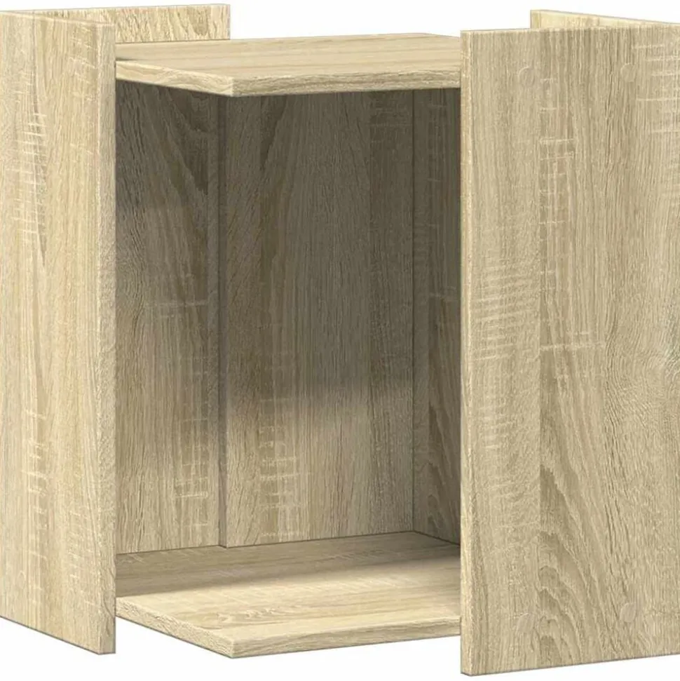 vidaXL Kattenbakkast 42x42x51 cm bewerkt hout sonoma eikenkleurig